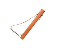 Genérico Tubo de documentos de cuero de primera calidad, estuche impermeable for almacenamiento de planos y transporte de obras de arte con correa for el hombro for arquitectos, artistas