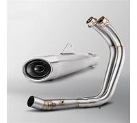 Genérico Tubo De Escape De Motocicleta, Reinstalación De Escape, Silenciador De Extremo Trasero, Tubo De Conexión para Todos Los Vehículos para Y&amaha MT-07 FZ-07 2017-2023(Style 1)