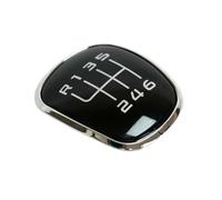 Genérico Tuerca de la perilla de cambio Emblema y tapa para palanca de cambios, número velocidad, para Skoda para Octavia A5 A6 A7 2004-2017 Fabia 2 II MK2 Combi Scout reparación(6 Speed)