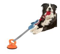 Genérico Tug Dog Toy - Suction Cup Squeaky Rope Ball | Tug of War Dog Toy, Interactive Teething Pet Chewers | Teeth Cleaning Training Exercise For Boredom Relief Indoor Outdoor Play and Cat Care