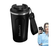 Generico Tumbler de pantalla de temperatura, vaso de café aislado - 510ml Termal Cup | Copa para el comedor Camping, Picnic, aula, Bar Cocina