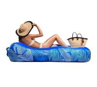 Genérico Tumbona Hinchable de Playa,Sofá Inflable de Camping con Sombrilla y Protección Solar,Sillón de Aire - para Picnic, Playa, Jardín, Patio, Césped, Camping, Jardín Trasero, Exterior