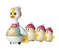 Genérico Tummy Time Duck Family Toy, Crawling & Swinging Duck with Baby Ducks, Interactive Motor Skill Development Toy, Christmas Stocking Stuffers for Toddlers Boy Girl