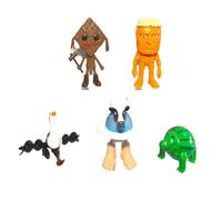 Genérico Tung Tung Sahur 4/6/8/10/12 Piezas Figuras de Animales Impresas en 3D Tralalelo Tralala/Chimpanzini Bananini Versión Linda Figuras de acción coleccionables para fanáticos