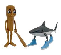 Genérico Tung Tung Tung Sahur Figure, Tralalero Tralala Desk Decor, 3D Printed Shark in Shoes Animals Funny Collectible Gift, Italian Figurilla for Collection and Decoration, for Collectors