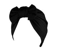 Genérico Turban Chimio Mujer Musulmán Turban Suave Cómodo Gorro Abaya de Oración Regalo Ramadán Gorra para Quimioterapia para Mujeres Cáncer Extensible, Negro , Talla única