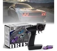Genérico Turbo Racing 1/76 RC, Mini Turbo Drive 1/76 Scale RC Micro Drift Car for Desk, Small Tabletop Drift Tiny Remote Control Fast Turbo Twist Racing with Gyro Full (#10)