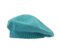 Genérico Turco Boina Caliente de Lana de Punto de Color Sólido para Mujeres Sombrero de Otoño e Invierno Casual Vaquero Rosa, menta verde., M