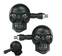 Genérico Turn Signal Light - 12V Waterproof Skull Shape Universal Lamp | Motorcycle Turn Signal Light for Fishing, Indoor, Work, Travel, Survival, Hiking, Riding, Mountain or Commuting