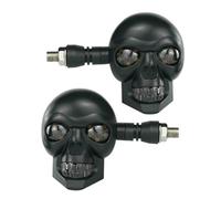 Genérico Turn Signal Light - 12V Waterproof Skull Shape Universal Lamp | Motorcycle Turn Signal Light for Fishing, Indoor, Work, Travel, Survival, Hiking, Riding, Mountain or Commuting