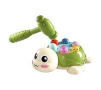 Genérico Turtle Toy, Interactive Pounding Game, Early Learning Hammer Play with Colorful Lights, Motor Skill Development for Preschool Girls and Toddler, 7.68x6.3x2.72 Inches