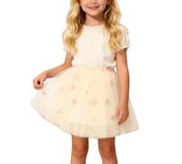 Genérico Tutu Ballet Niña Tutu Niña Falda Todas Las Estaciones Falda De Ballet con Copos De Nieve Y Lentejuelas, Tutú Invernal Navidad, Conciertos Y Eventos Decembrinos