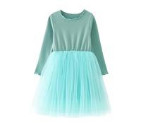 Genérico Tutu Ballet Niña Tutu Niña Falda Vestido Festivo De Manga Larga para Navidad E Invierno, Ideal para Fiestas, Baile Y Celebraciones Familiares