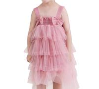 Genérico Tutu Ballet Niña Tutu Niña Falda Vestido Festivo Sin Mangas con Lazo Grande, Tutú Elegante para Navidad, Cumpleaños Y Celebraciones Familiares