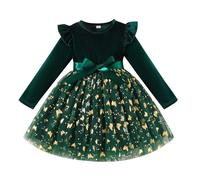 Genérico Tutu Ballet Niña Tutu Niña Falda Vestido Navideño para Niñas, Ideal para Baile, Fiestas Y Celebraciones Familiares con Estilo Festivo Y Elegante
