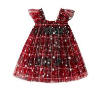 Genérico Tutu Ballet Niña Tutu Niña Falda Vestido Navideño Sin Mangas para Fiestas Y Baile, Disfraz Festivo Ideal para Actuaciones Escolares Y Reuniones Familiares