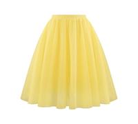 Genérico Tutu Mujer ; Disfraces Carnaval - Falda Tul Mujer, Disfraz Carnaval Disfraz Princesa, Faldas Steampunk Slim Fit Tutus Exquisito - Faldas Fiesta Glamour Amarillo M