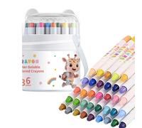 Generico Twist Crayons For Kids - 36 Pieces Safe Multifunctional Washable Easy Grip Pencils | Stocking Stuffers Twistable Crayons For Prechoolers Kindergarten Students Boys Girls Teen Daughter Son