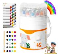 Genérico Twist Crayons: The Ultimate Mess-Free Art Set for Kids, Twist Crayons for Kids Ages 4-8, 12/24/36/48 Colors Washable Jumbo Twistable Crayon, Ultra-Silky Easy-Grip Art Supplies (24pcs)