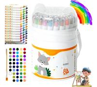 Genérico Twist Crayons: The Ultimate Mess-Free Art Set for Kids, Twist Crayons for Kids Ages 4-8, 12/24/36/48 Colors Washable Jumbo Twistable Crayon, Ultra-Silky Easy-Grip Art Supplies (48pcs)