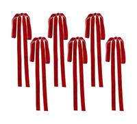 Genérico Twist Tie Bows - Festive 6 Piece Ornament Set | Elegant Decoration for Weddings, Cars, Parties, and Home, Perfect for Holiday Gatherings, Events, and Seasonal Displays