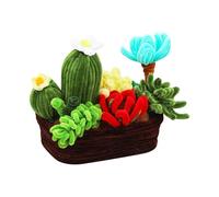 Genérico Twisted Stick Craft Kit - Handmade Simulated Potted Plant Desktop Ornament | Parent Child Creative Flower Craft Set, DIY Material Package
