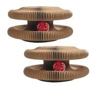 Genérico Twisty Paws Cat Toy, Interactive Foldable Cat Scratcher with Ball, Modular Magnetic Design, Scratch, Play & Rest for Indoor Cats, Endless Fun & Shapes for Kittens and Adult Cats