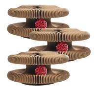 Genérico Twisty Paws Cat Toy, Interactive Foldable Cat Scratcher with Ball, Modular Magnetic Design, Scratch, Play & Rest for Indoor Cats, Endless Fun & Shapes for Kittens and Adult Cats
