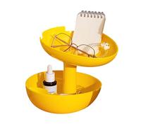 Genérico Two-layer holiday pumpkin - pumpkin snack bowl - non-slip PP tray 19.8 cm with cell phone holder function vase decoration | Halloween bowl for shelf living room bedroom party