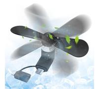 Genérico Type C Cell Phone Fan Type-C Silent Heat Relief Ventilation Device