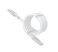 Genérico Type C Charging Cable, Fast Charging Silicone Cord, 1.8 Meters White Charger for Data Transfer, Compatible with Home, Work, Car, Hotel Use, Durable Design for Efficient Power Delivery