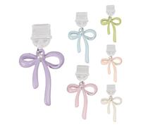 Genérico Type C Dust Cover, Bow Charging Port Protector, 1.5x0.79 Inches Compact Zinc Alloy Protective Phone Decor Charm, Suitable for Tablets, Laptops