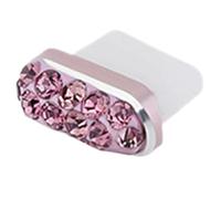 Genérico Type C Dust Plug Charm - Crystal Phone Port Cover, Decorative Charger Stopper | Stylish Protective Accessory Ornament System, Anti Dirt Sand Port Sealing Charm For Smartphone Device Use