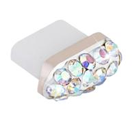 Genérico Type C Dust Plug Charm - Rhinestone Crystal Charging Port Cover, Sparkling Phone Dust Stopper Cap, Decorative USB C Anti DustProtector, Mobile Port Sealing Accessory For Charging Interface