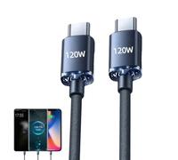 Genérico Type C Splitter - Double Fast Lead, double Port woven Line, Charging Cable | Two Way Extension Wire, Outdoor Travel Powering System Component Overvoltage Protection Device Phone Adapter