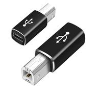 Genérico Type C To B Connector - USB C To USB B Adapter, USBs Female To USBs Male Adapterr | Adapter For Printer Connections, Piano DACs, Laptops, Desktops, Setups, Home Workstations, Music Devices