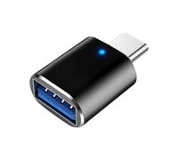Genérico Type C To usbAdapter - High Speed usb3.0 Converter, Male To USB3 Female Adapter, Compatible Driverless Adapter, LED Indicator Light, Aluminum Alloy usbAdapter | For Tablet Mobile Laptop P