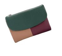 Genérico Uisex Pebble Leather Wallet, Small Coin Card Purse for Women with Credit Card Holder, Coin Holder & Cash Slots(with 26 Colors) (Clash-Lake Blue)