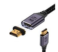 Genérico Ultra HD Data Cable, Mini USBs Connection Cord, Cable with Fast Transfer, High Performance USB Cables for HDTV Camera Projector Devices, Cables with Strong Style, USB Cord for Tech Use