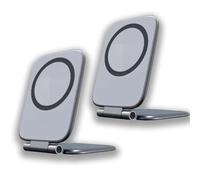 Genérico Ultra-Slim Magnetic Phone Holder,270° Foldable, Shockproof, Adjustable Strong Magnet Phone Mount, Strong Magnet Secure Grip Stand for Smartphones (2pcs)