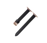 Genérico Ultra Thin Leather Casual Wrist Band for 1-10 SE 2 Women's Strap for 38/40/41/42/44/45/46/49mm(Schwarz,42 44 45 49 S10-46MM)
