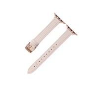 Genérico Ultra Thin Leather Casual Wrist Band for 1-10 SE 2 Women's Strap for 38/40/41/42/44/45/46/49mm(Beige,42 44 45 49 S10-46MM)