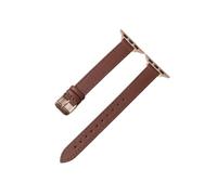 Genérico Ultra Thin Leather Casual Wrist Band for 1-10 SE 2 Women's Strap for 38/40/41/42/44/45/46/49mm(Dark Brown,42 44 45 49 S10-46MM)