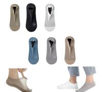 Genérico Ultra Thin Liner Non Slip No Show Socks, Invisible Ice Silk Breathable Anti-Slip Socks, Unisex Low Cut Moisture-Wicking Sock