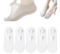Genérico Ultra Thin Liner Non Slip No Show Socks,Soft Breathable Ice Silk Sock Women Men,Invisible Ice Feeling Low Cut Sock