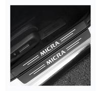 Genérico Umbral Coche Protective Pegatina para Nissan MICRA, 4 Piezas Fibra Carbono Cubierta de protección contra arañazos Automóvil decoración Accesorios