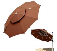 Genérico Umbrella Replacement Canopy - Terrace Umbrella Replacement,Outdoor Awning Fabric | For Outdoor Patio Backyard Garden Poolside Beach Deck Porch Balcony