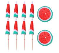 Genérico Umbrella Toothpicks For Drinks,Paper Multipurpose Umbrella Picks - 10PCS Portable Hawaiian Party Decorations, Parasols Toothpicks For Family Gathering