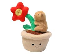 Genérico Un Capibara Di Peluche- Cuscino Abbraccio Bambola A Forma Di Una Fioriera | Roba del Capibara Molto Soffice Compleanno Ragazze Bambini Adulti Pasqua Laurea.