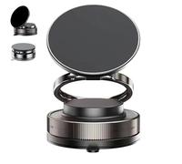 Genérico Unanimousagree/Eagerlyous Phone Holder, 360° Adjustable Vacuum Magnetic Phone Holder, Suitable for All Models (Black)